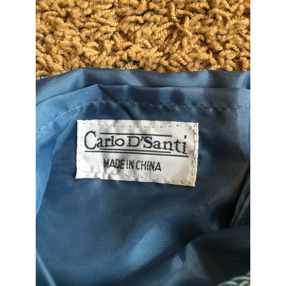 Carlo D’Santi blue crocheted 9x9 purse - Picture 5 of 5